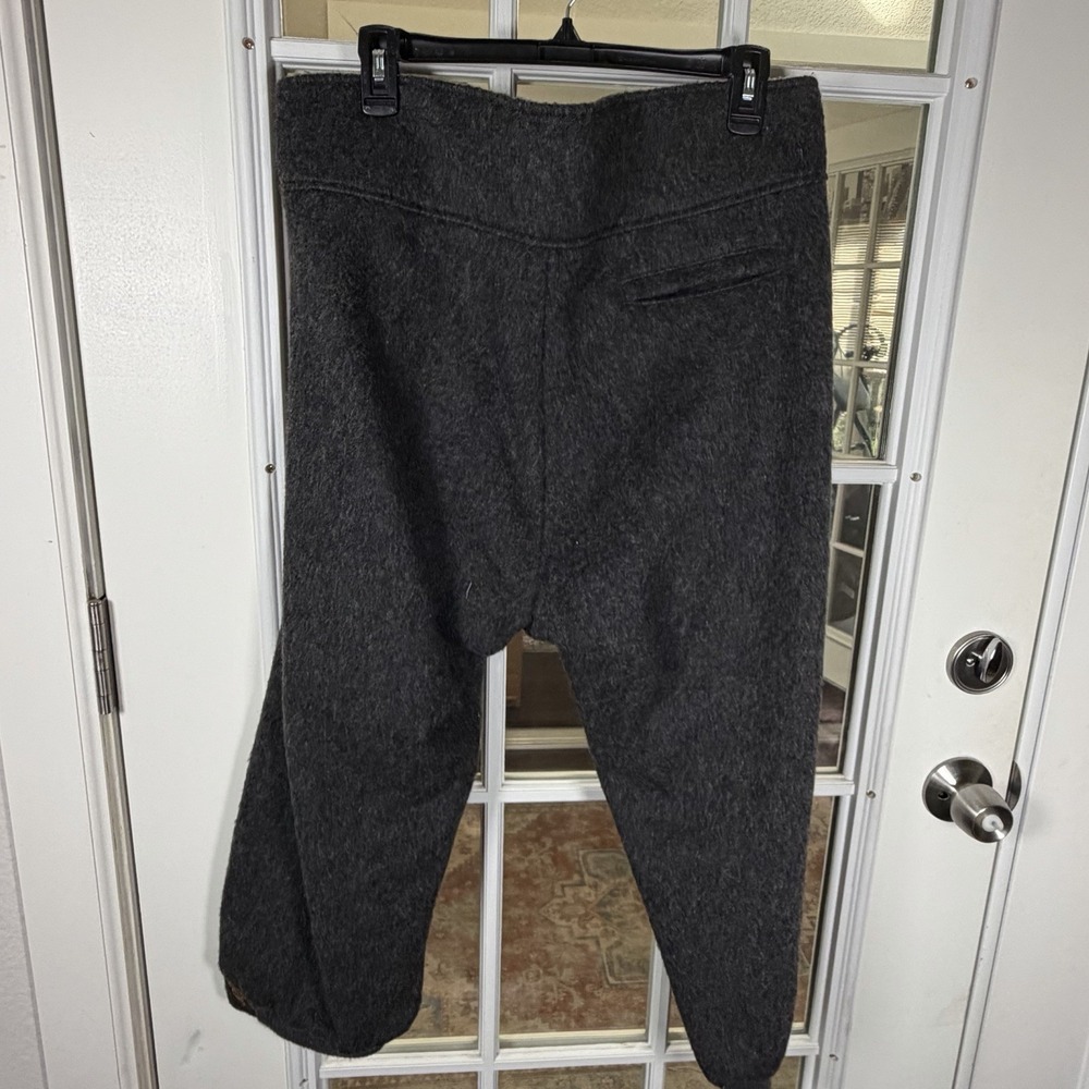 Vintage Sunbuster Charcoal Gray Wool Ski Pants  Size Medium Gorpcore Outdoor
